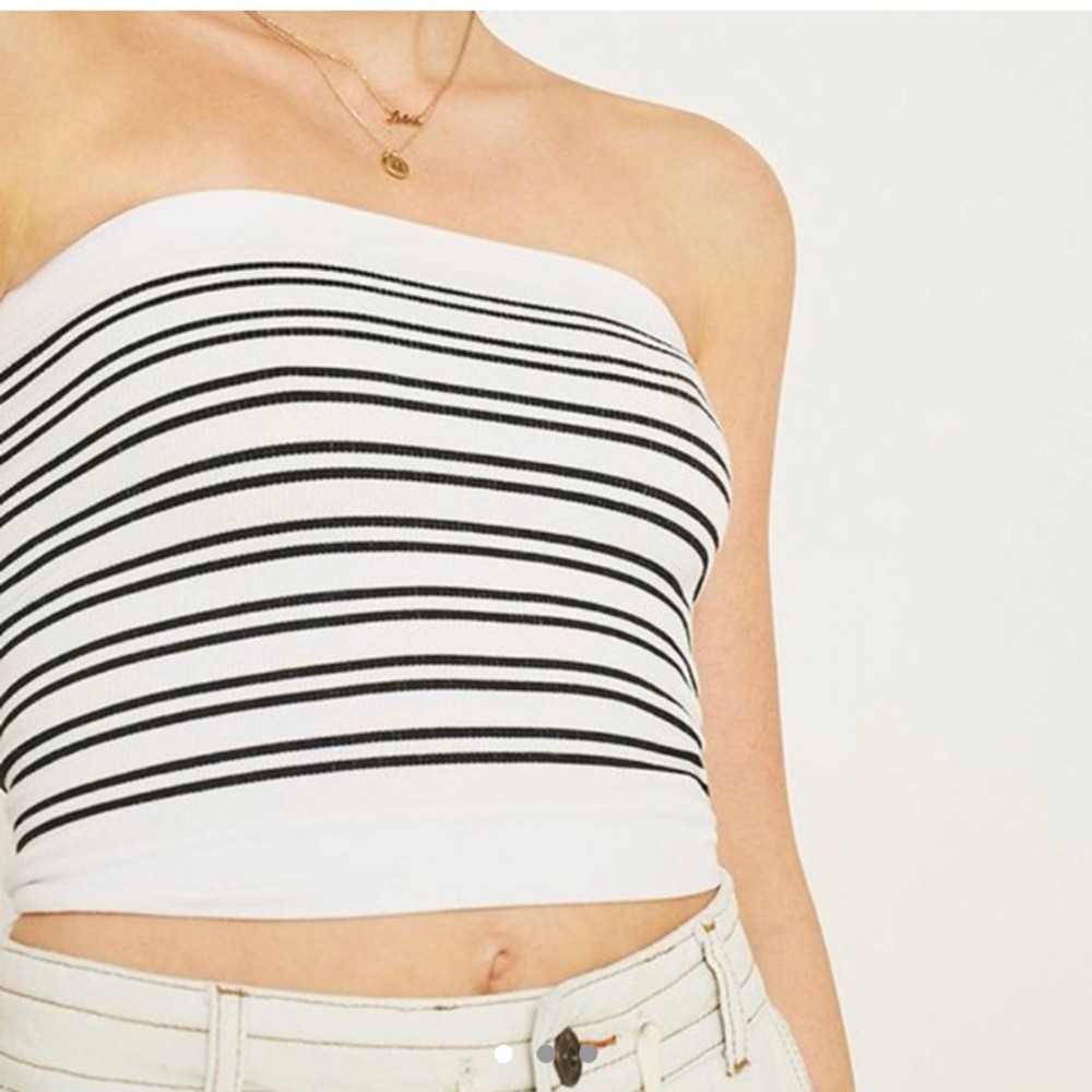 Urban striped tube top